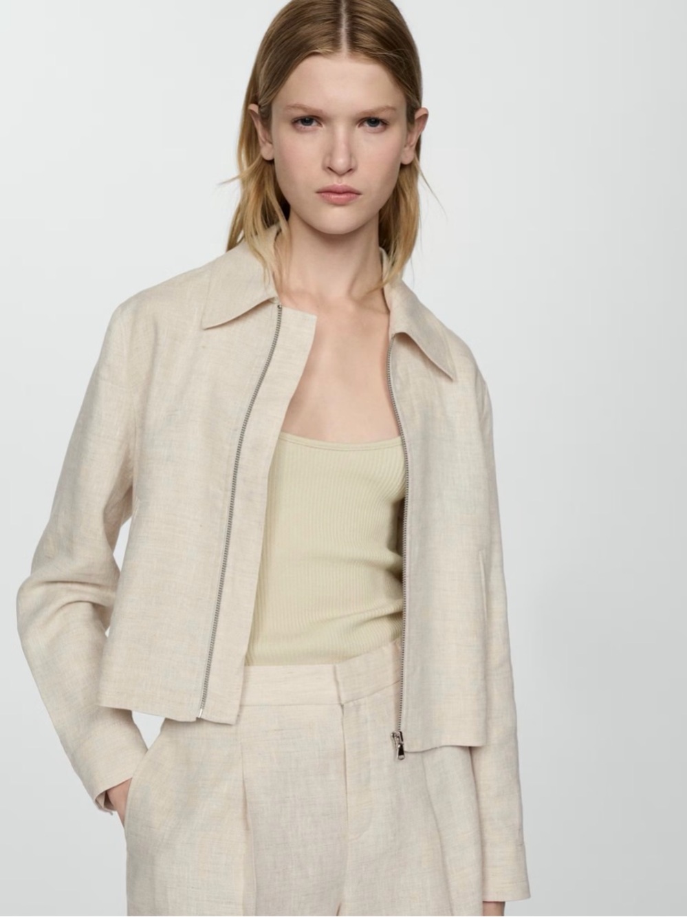 Mango linen jacket /blazer. Small NWOT